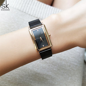 Fashion Geneva Design Ladies Watch Luxury Brand Rectangle Quartz Wristwatches