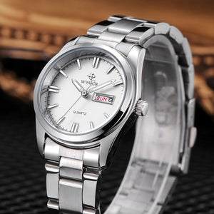 Fashion Ladies Watches Waterproof Quartz Silver Clock Women Automatic Date Dress Wrist Watch