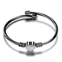 Customize Mom Gift Heart Charm Bracelets New Stainless Steel Cuff Jewelry Bracelet Bangle
