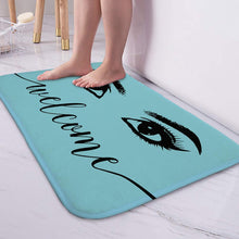 Anti-slip Absorb water Bath mat  Cartoon eyelash Bathroom kitchen bedroon floor mat Entrance kids prayer mat 40*60cm 0050