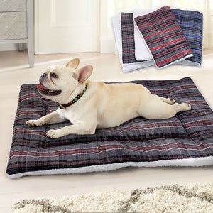 Cotton Pet Cushion Soft Dog Bed Mat Warm Dog Blanket Solid Fleece Lounger Bed For Small Medium Large Dogs Puppy Pet Products