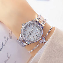 Ladies Wrist Watches Dress Gold Watch Women Crystal Diamond Watches Stainless Steel Silver Clock Women