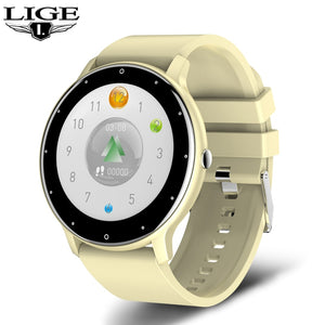 LIGE 2022 Fashion Smart Watch Ladies Heart Rate Blood Pressure Multifunctional Sport Watch Men Woman Waterproof Smartwatch Women