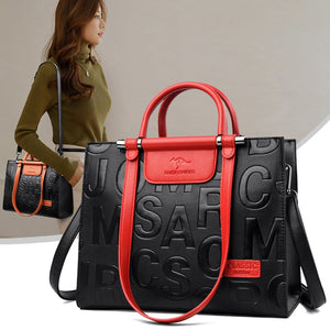 Brand Luxury Designer Shoulder Bags 2023 New Women&#39;s Large Capacity Vintage Tote Bags Women&#39;s Soft Leather Messenger Handbags