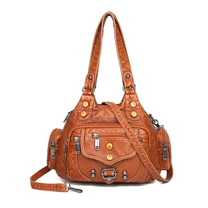 Vintage High Quality Leather Luxury Handbags Women Bags Designer Ladies Hand Bags for Women