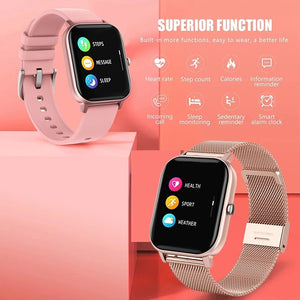 Fashion Women Smart Watch Full Touch Music Control Men Sports Watch Fitness Tracker 2022 New Smartwatch Ladies + Clock Box