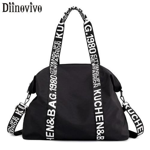 DIINOVIVO Large Capacity Women Bag Nylon Travel Bag