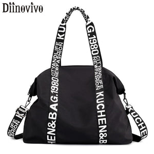 DIINOVIVO Large Capacity Women Bag Nylon Travel Bag