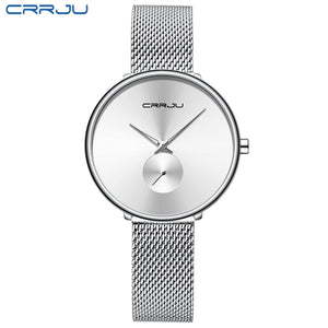 Fashion Women Watch Luxury Casual Simple Ladies Daily Dress Mesh Wristwatch Minimalist Waterproof Quartz Female Clock