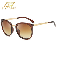 SIMPRECT Oversized Sunglasses Women 2022 Retro Round Sun Glasses Vintage Luxury Brand Design