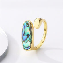 New Ring Pearl Pattern Long Glaze Drops Fashion  Light Luxury Adjustable Jewelry