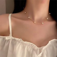 Pearl Thick Chain Pendant Necklace