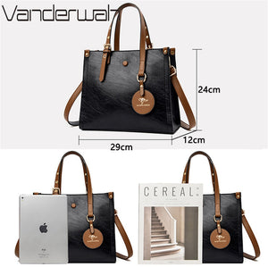 Casual Tote Vintage Ladies Tote Hand Bag Leather