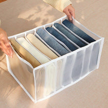Jeans Compartment Storage Boxes Closet Organizers Pants Underwear Organizer Baby Drawer Organizer Jeans Clothes Separation Box