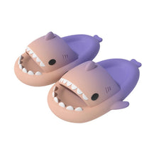 New Fashion Rainbow Shark Slippers Indoor Outdoor Slides Thick Soled Anti-skid Solid Cool Funny Slippers Women Men Shoes