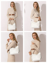 New Fashion Brand Real Genuine Leather Tassel Women&#39;s Handbag Elegant Ladies Hobo Crossbody Shoulder Bags Bucket Shopper