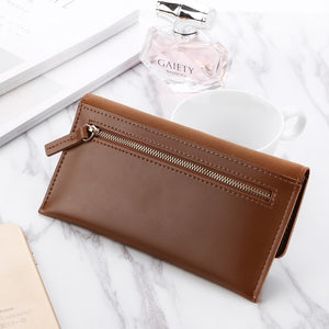 Leather  Wallets Zipper Coin Purse