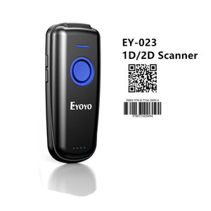Eyoyo EY-015 Mini Barcode Scanner USB Wired Bluetooth Wireless 1D 2D QR PDF417 Bar Code for IPad IPhone Android Tablets PC