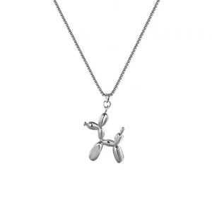 Hot Selling Balloon Dog Necklace Lovers Pendant Chain Titanium Steel Chain Matching