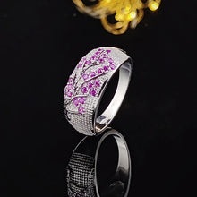 2pcs Pack  New Luxury Fashion Black Pink Branch Tree silver color Jewelry Set For Women