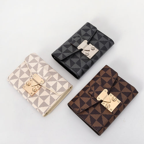 Luxury New Small Wallet  Print Multi Card  Folding Wallet