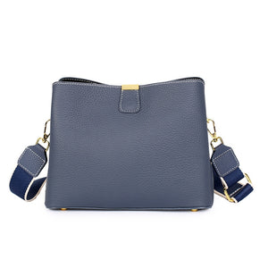 Women Genuine Leather Bag Female New Luxury Bucket Handbag Lady Fashion Casual Shoulder Bag Crossbody Messenger