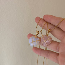 Opal Heart Necklace Diamond Castle Necklace
