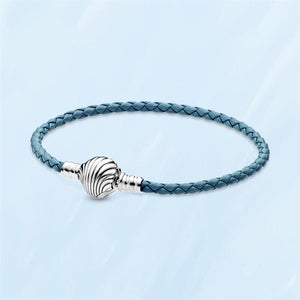 Silver Heart Snake Chain Bracelet