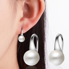 Exquisite Simple Big Clear Pearl Earrings