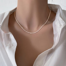 Popular Silver  Sparkling Clavicle Chain Choker Necklace